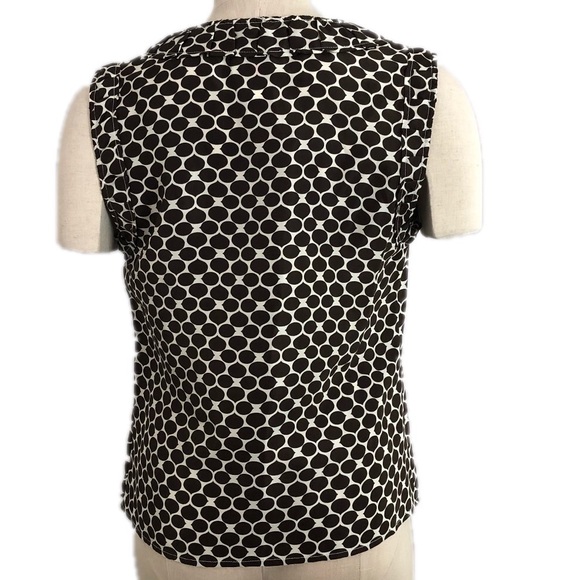 Talbots Silk Top Size 8 sleeveless Brown EUC - Picture 5 of 11